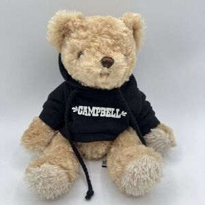 Chelsea Teddy Bear Co. Sitting Plush Toy Soft Beige Plush Campbell Hoodie